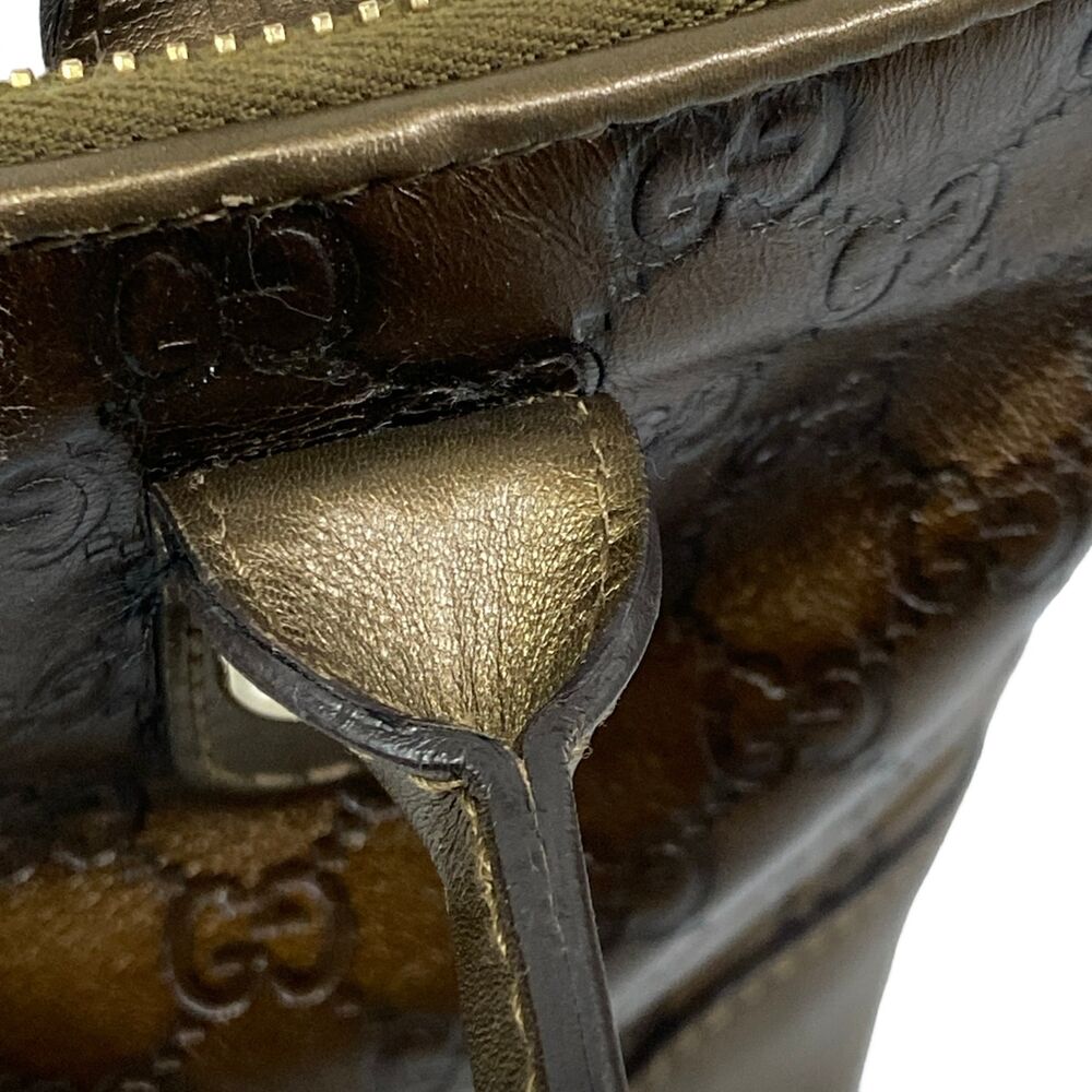 Gucci Heart Bit/Guccissima Handbag 269957 Dark Brown Bronze - Picture 13 of 15